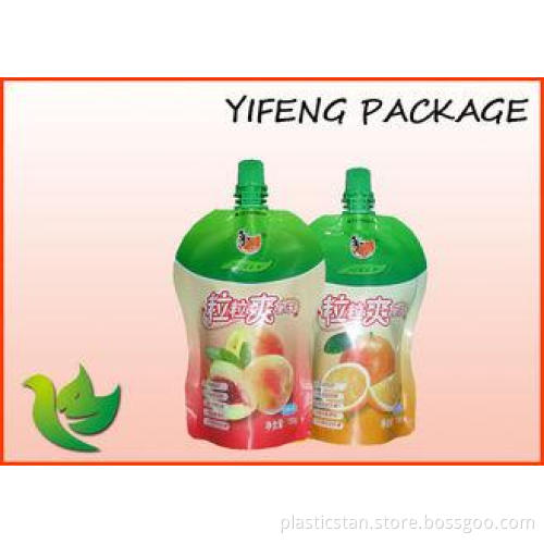 Customized Aluminium Foil Stand up Reusable Spout Pouch For